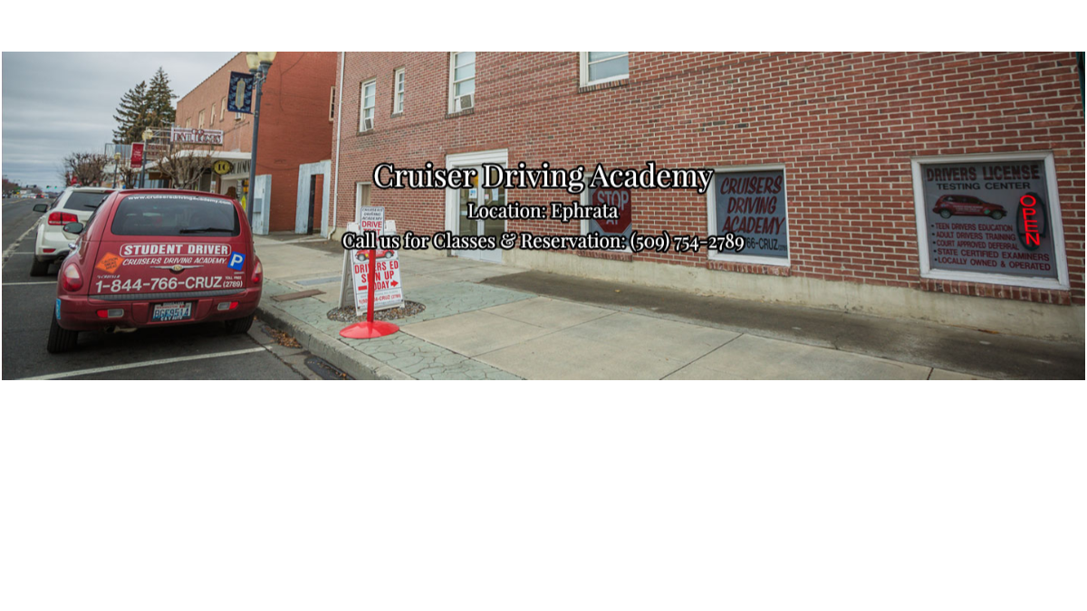 Cruisers Driving Academy - 9 Basin St SW, Ephrata, WA 98823, USA